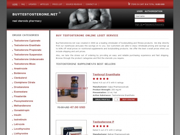 BUYTESTOSTERONE.NET www.buytestosterone.net